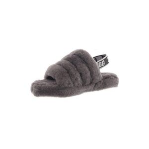 UGG | Fluf Yeah Slides Slippers In Charcoal Grey NEW Size 10 Toddler
